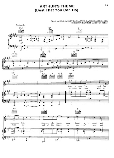 Partitura Piano Christopher Cross