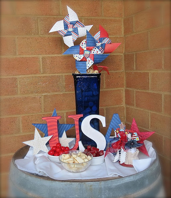 4th July Party Decor by Megan Gourlay for BoBunny using Firecracker