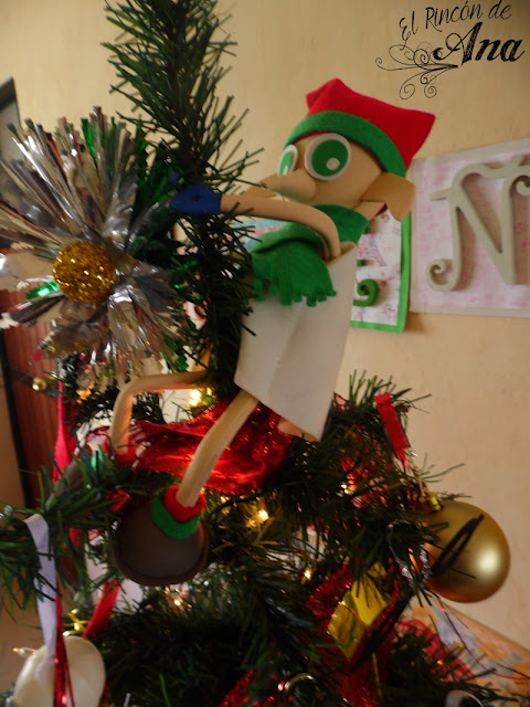 Dobby navideño - decoración para el árbol de navidad 