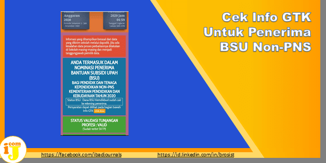 Cek Info GTK Untuk Penerima BSU Non-PNS