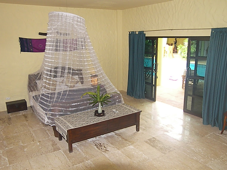 Air-con poolside room, with two beds.