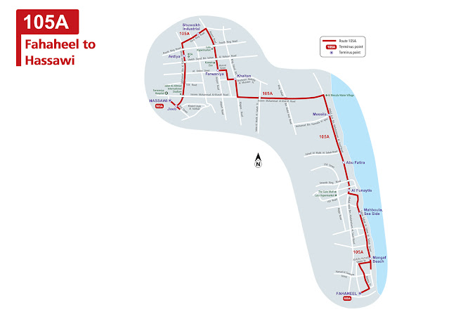 City Bus Route 105A