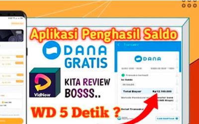 Nonton video dapat uang rupiah DANA