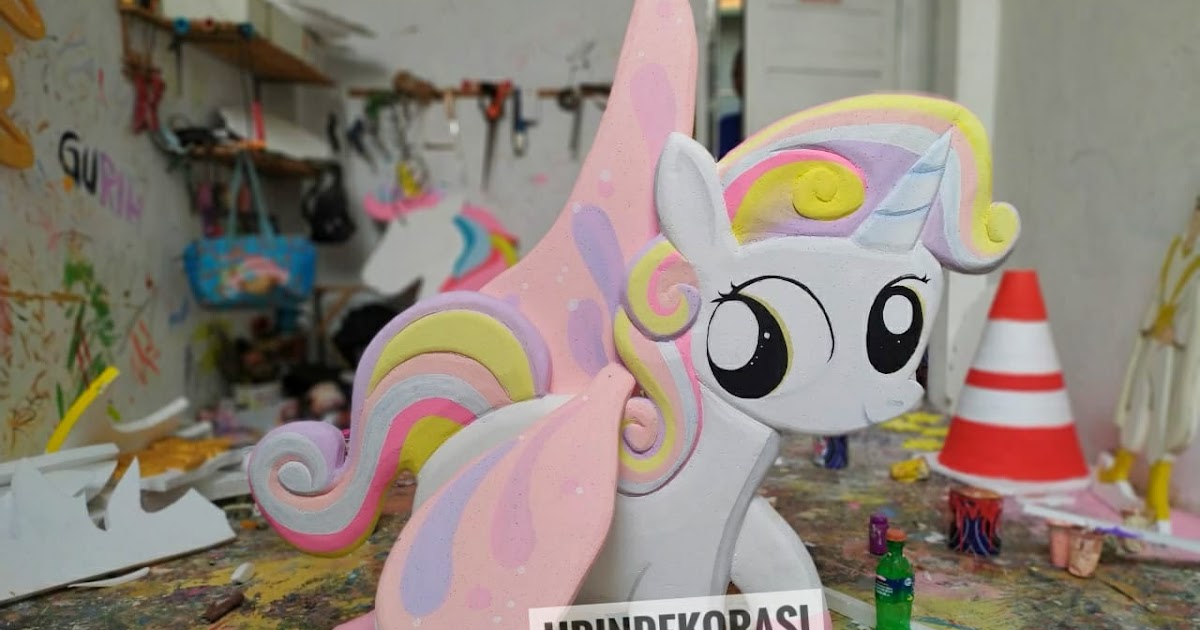 Styrofoam karakter little pony untuk ultah