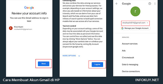 Cara Membuat akun Gmail di HP #4