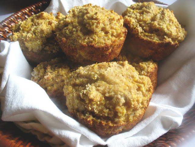 Savory Pumpkin Cornbread Muffins
