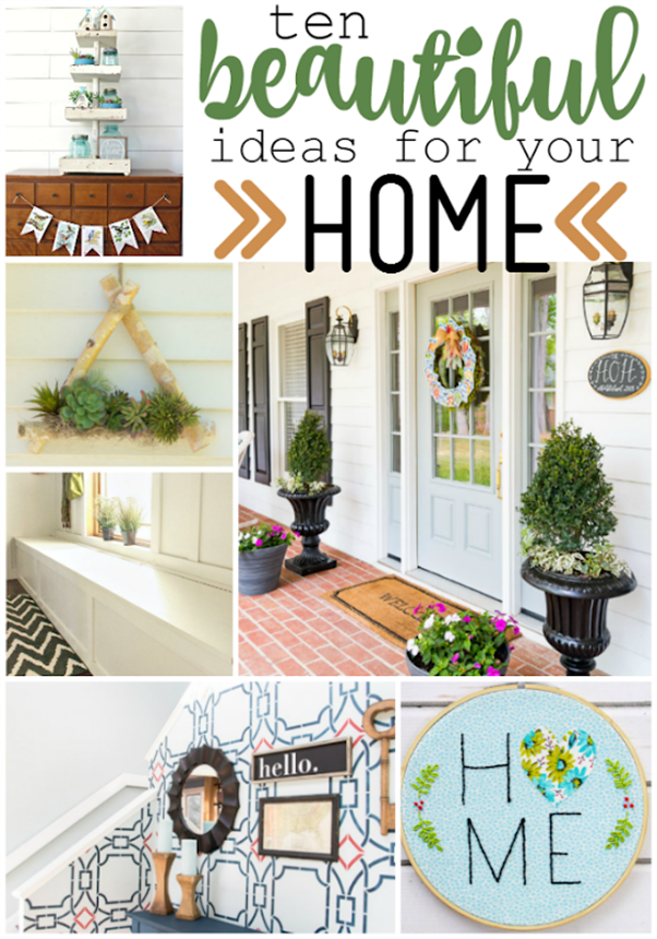 10 Beautiful Ideas for Your Home at GingerSnapCrafts.com #forthehome #homedecor_thumb[1]