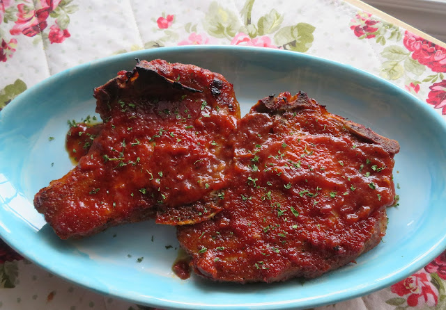 Easy Oven Barbequed Pork Chops