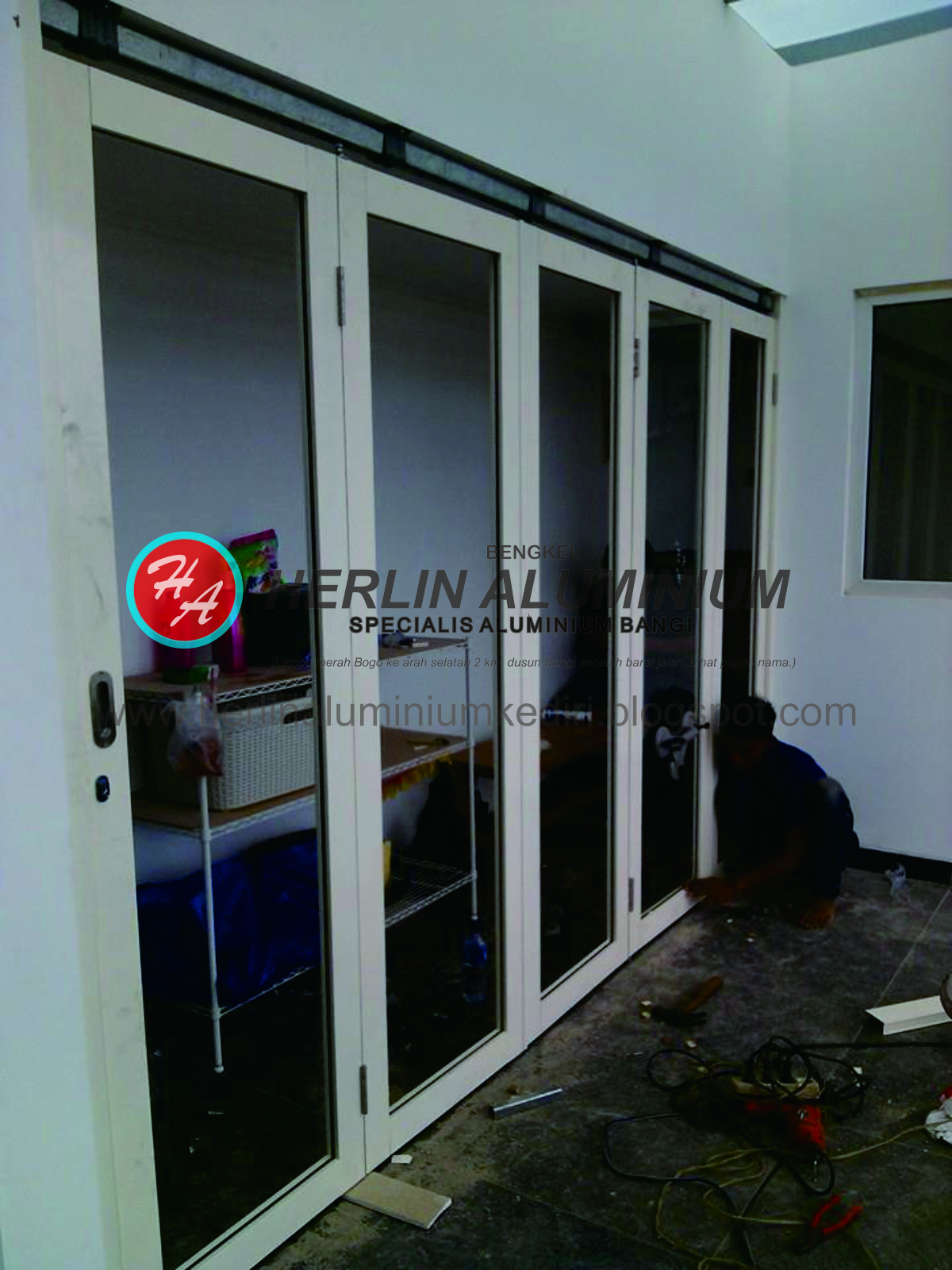 Jual Folding Gate Aluminium Kediri Jual Folding Door 