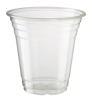 Clear plastic cups