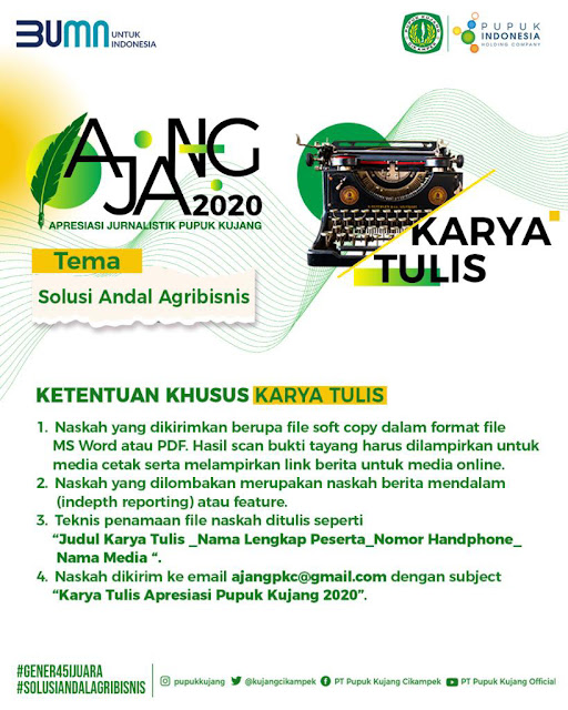 AJANG 2020, Apresiasi Jurnalistik Pupuk Kujang