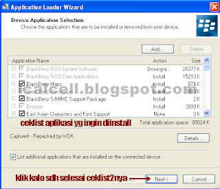 Pilih Aplikasi Blackberry
