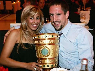 Franck Ribery with Wife