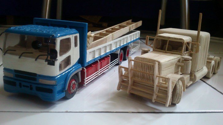 Foto Miniatur  Truk  Kontainer Dari Kayu  Info Mobil Truck