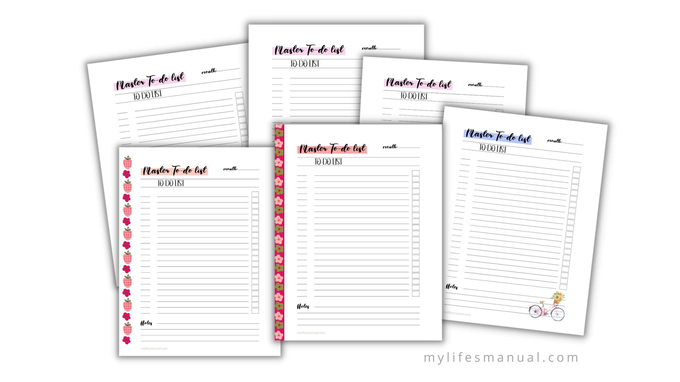 Free Master To-do List Printable Planner - Mylifesmanual