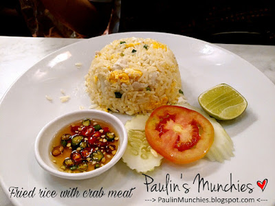 Paulin's Muchies - Bangkok: Have a Zeed by Steak Lao at Terminal 21 - Fried rice with crab meat