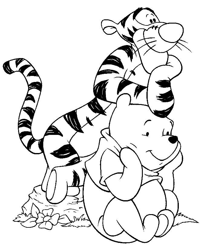 Disney Cartoon Characters Coloring Pages  Cartoon Coloring Pages