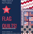 FREE FLAG PATTERNS-FLAG QUILT PATTERNS-FOURTH OF JULY PATTERNS-PATRIOTIC QUILTS-QOV QUILTS