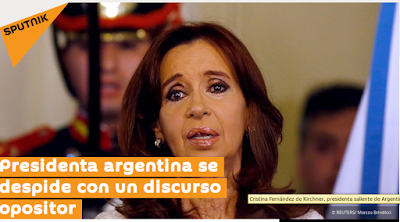 Presidenta argentina se despide con un discurso opositor  