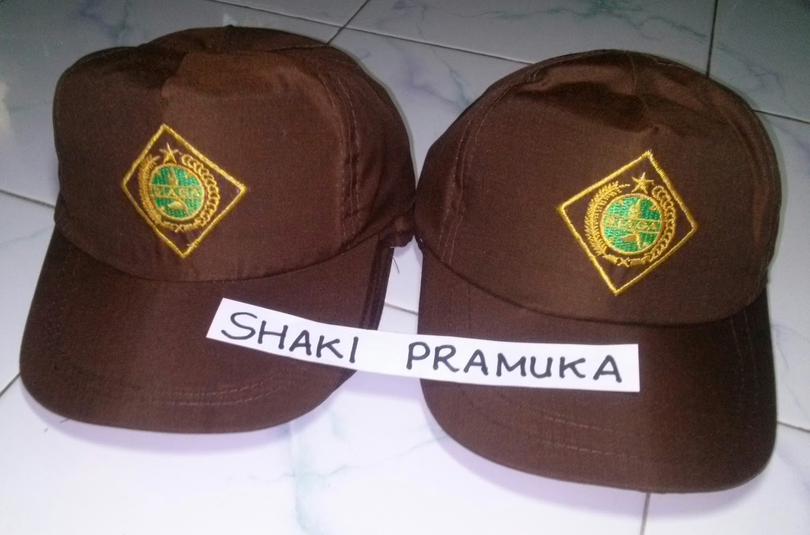 Jual Topi Pramuka Siaga  Bordir Grosir Shaki Pramuka 