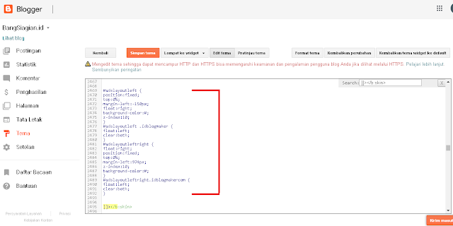 Cara Membuat iklan Melayang Di Samping Kiri Dan Kanan Di Blog