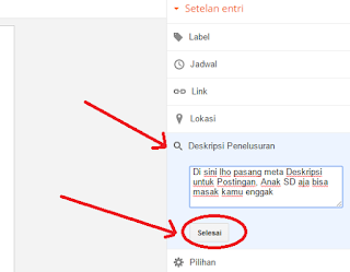 Memasang Meta Deskripsi