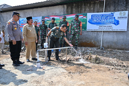 Program TNI Manunggal Air Dandim 0726/Sukoharjo Resmikan Sumur Dalam di Masjid Al Istiqomah