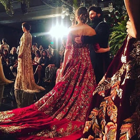 Deepika Padukone in Modern Bride Lehenga Choli On The Ramp