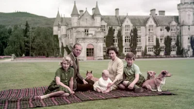 Queen and prince philip in Balmoral