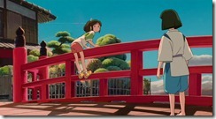 Spirited Away Meeting on the Bridge
