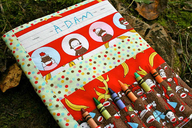 Funky Monkey personal journal tutorial ( Moda Bake Shop)