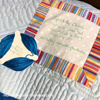 add a label to your quilt