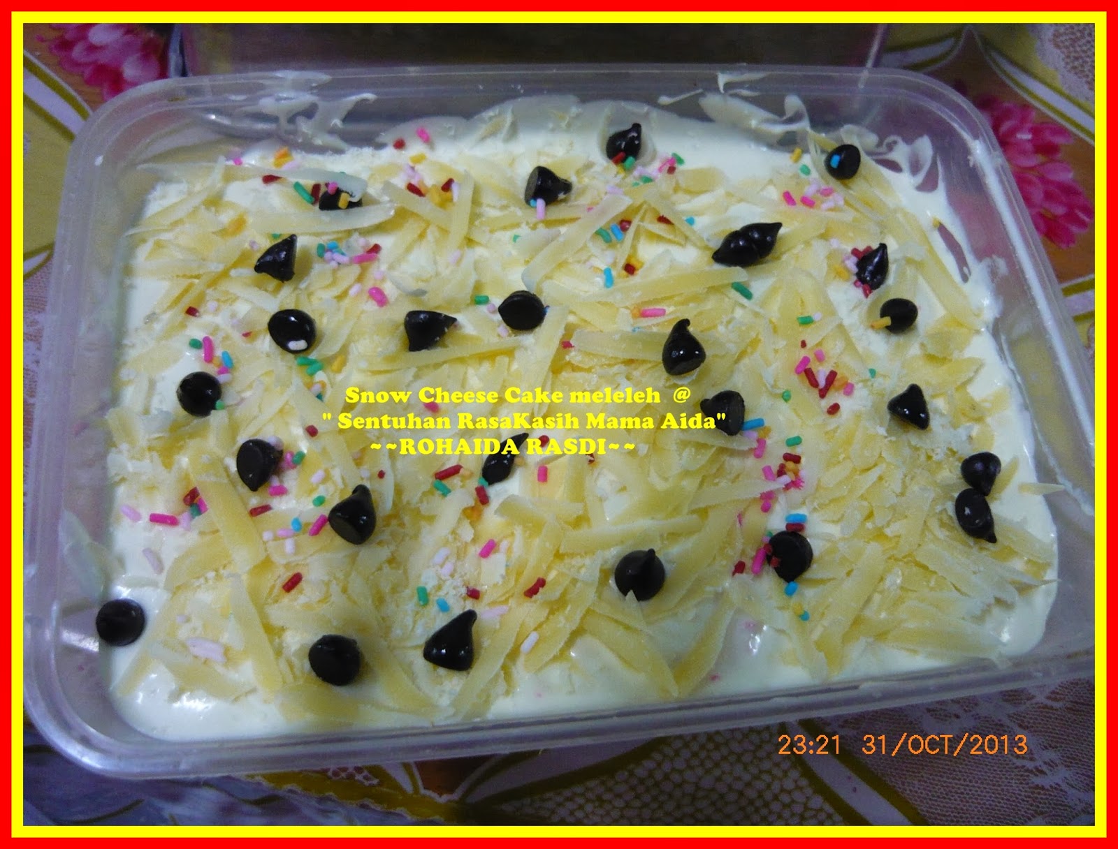 "Sentuhan RasaKasihMama": Snow Cheese Cake Meleleh 