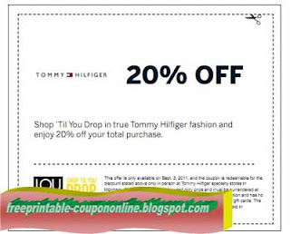 Free Printable Tommy Hilfiger Coupons