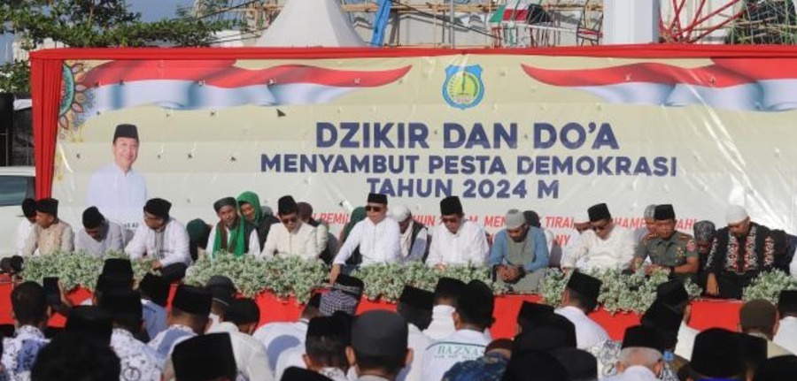 Sukseskan Pemilu 2024, Ribuan Warga Selayar Ikuti Dzikir dan Doa