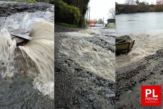 Aguas servidas en Río Rahue