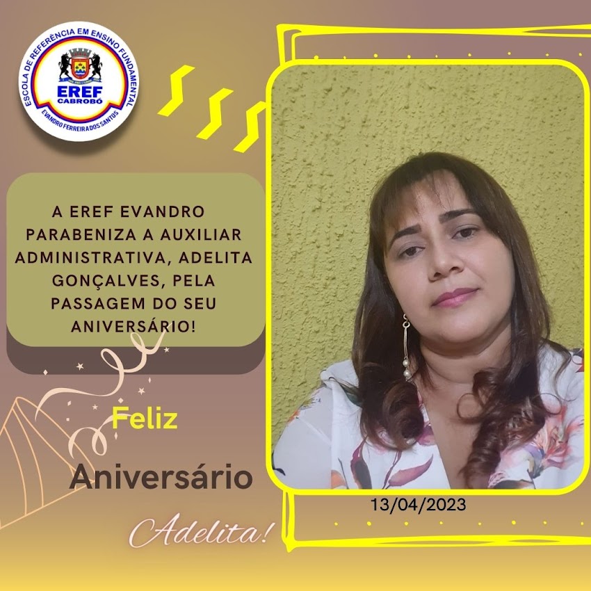 Feliz aniversário Adelita!