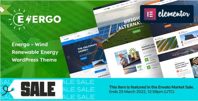 Download Wind Renewable Energy WordPress Theme