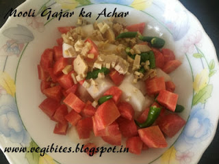 Mooli Gajar ka Achar