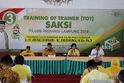 268 Peserta Ikuti Training Of Trainer Saksi Pasangan Arinal-Nunik