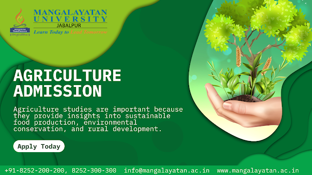 Agriculture studies for making the career successful is offered by Mangalayatan University Jabalpur.