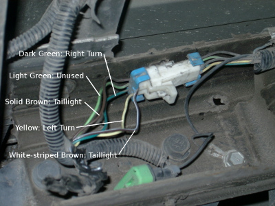 Chevy S10 Tail Light Wiring Harness Cap