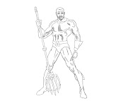 #4 Aquaman Coloring Page