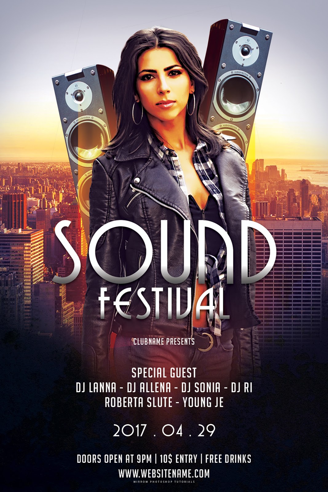 Design a Sound Festival Flyer In Photoshop 