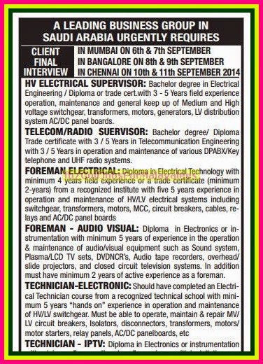 Leading Business Group Job Vacancies For KSA