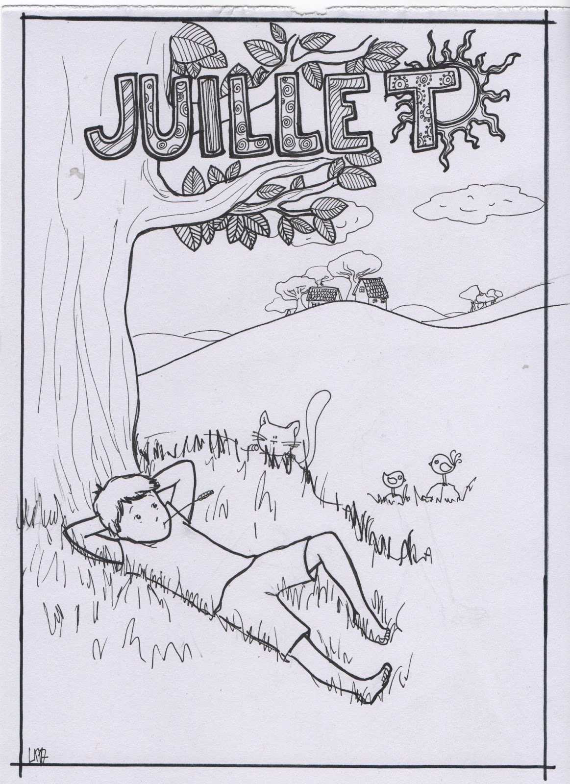 le coloriage du mois de juillet Ca sent vraiment bon l été