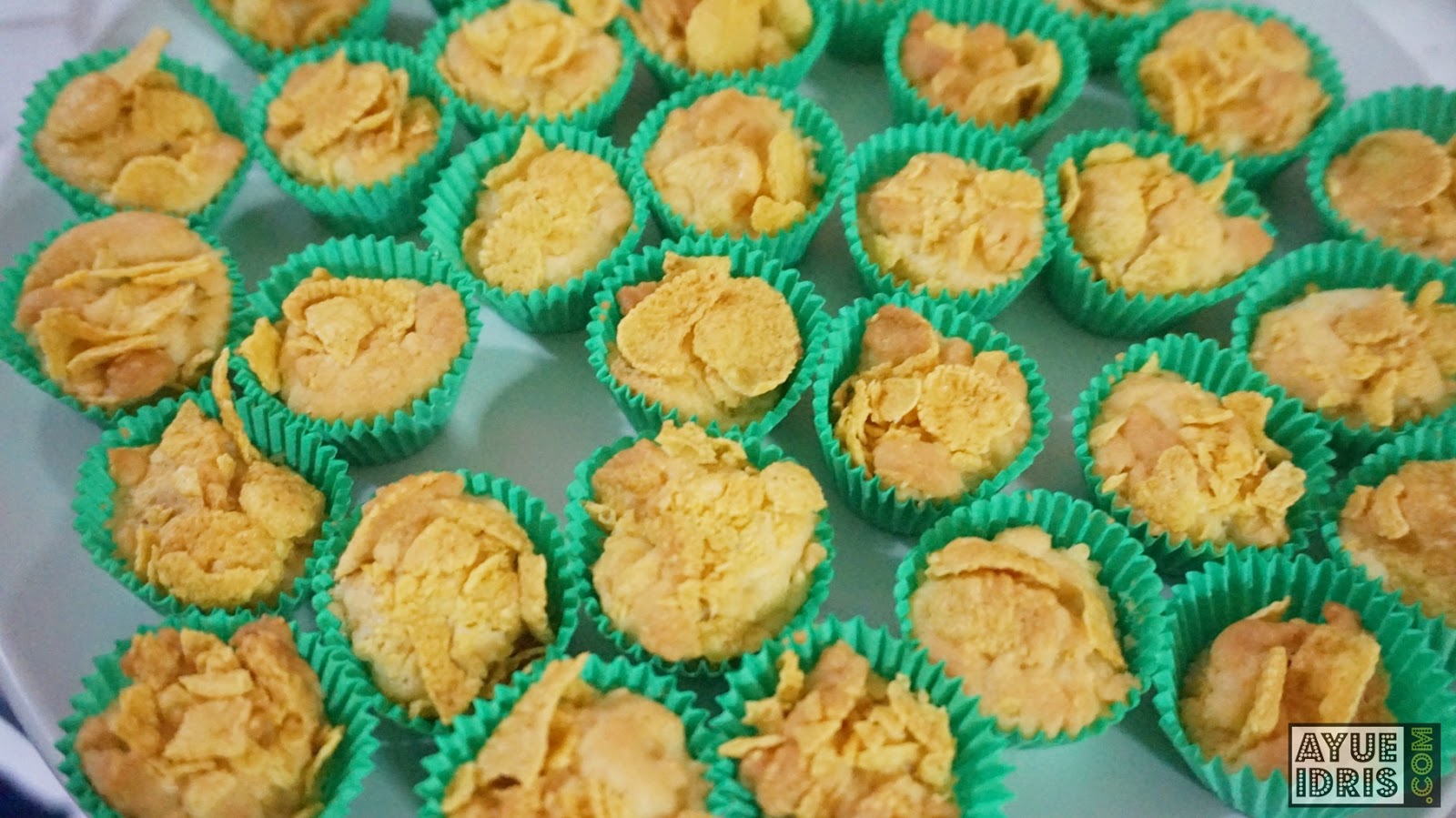 Resepi Biskut Cornflakes Butter Rangup - Ayue Idris