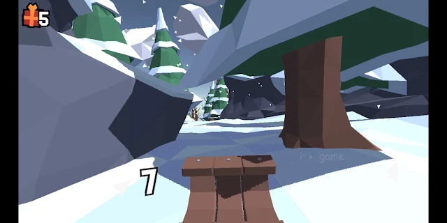 لعبة Sledge snow mountain slide | لعبة التزحلق علي الجليد ألعاب سرعة