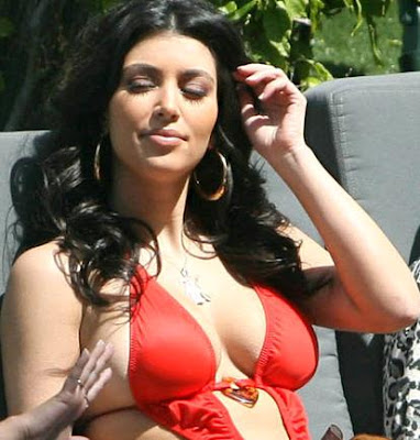 kim kardashian topless