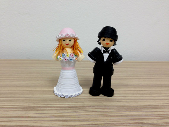 quilling 3d doll couple